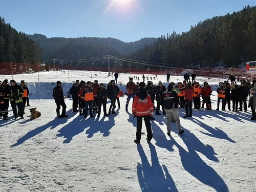 Ilgaz Yıldıztepe’de kış kurtarma tatbikatı yapıldı